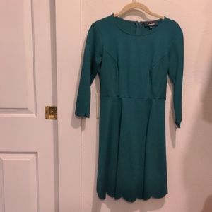 Lulu's size S long-sleeved green mini dress